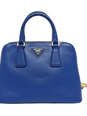 ♥️Prada Saffiano Small Blue Leather Promenade Satchel♥️